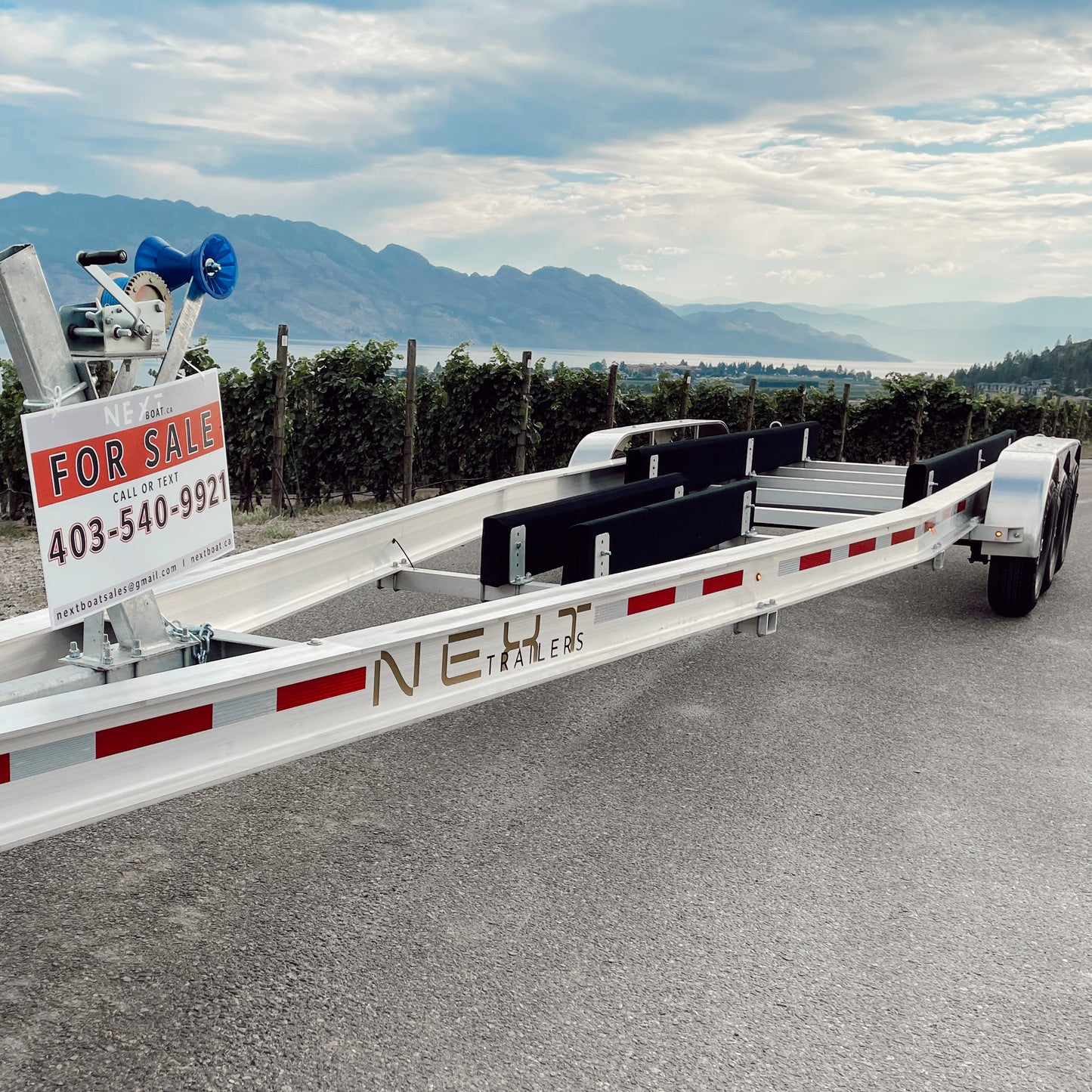 Next Boat Trailers Brizo X Close Side View