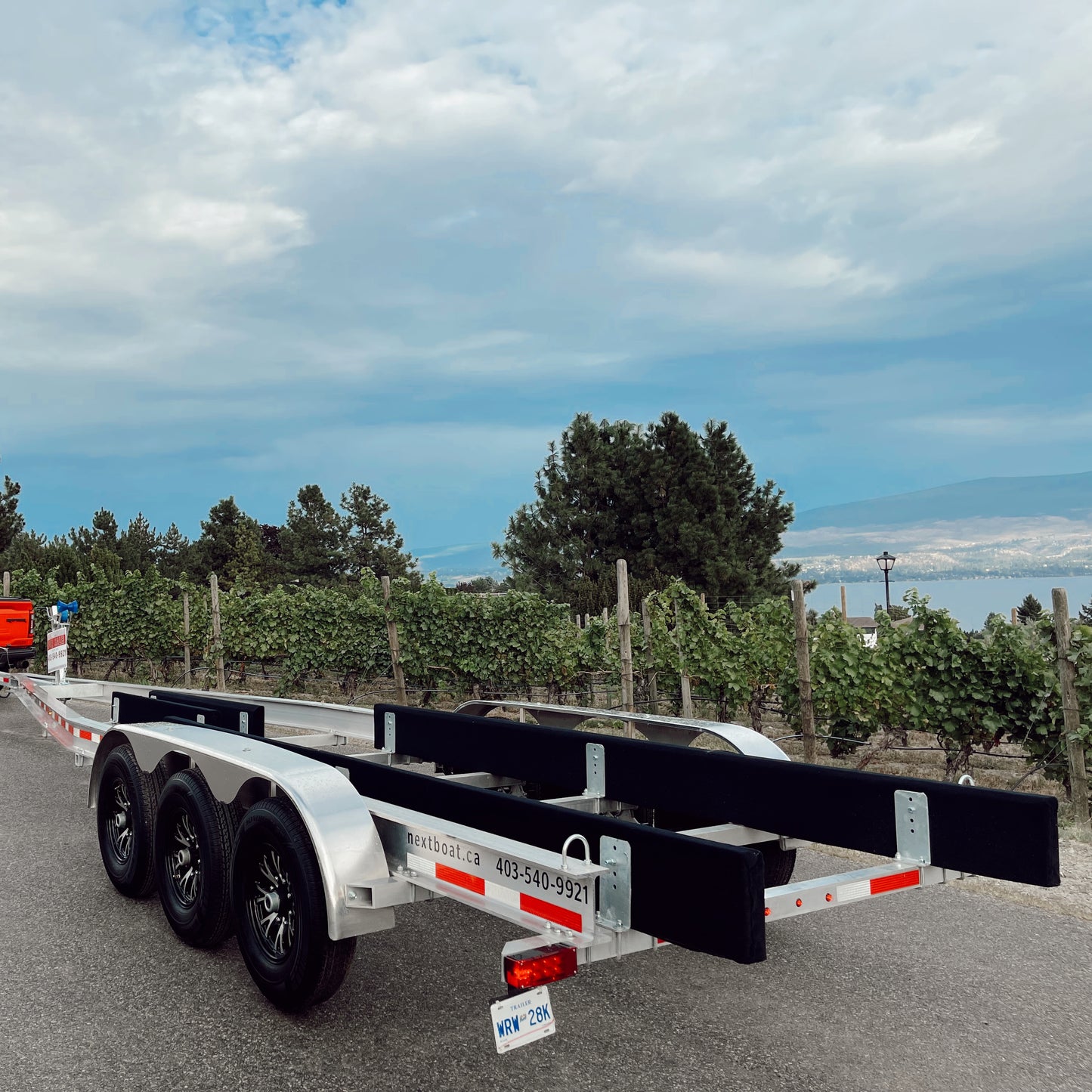 Next Boat Trailers Brizo X Side Back View