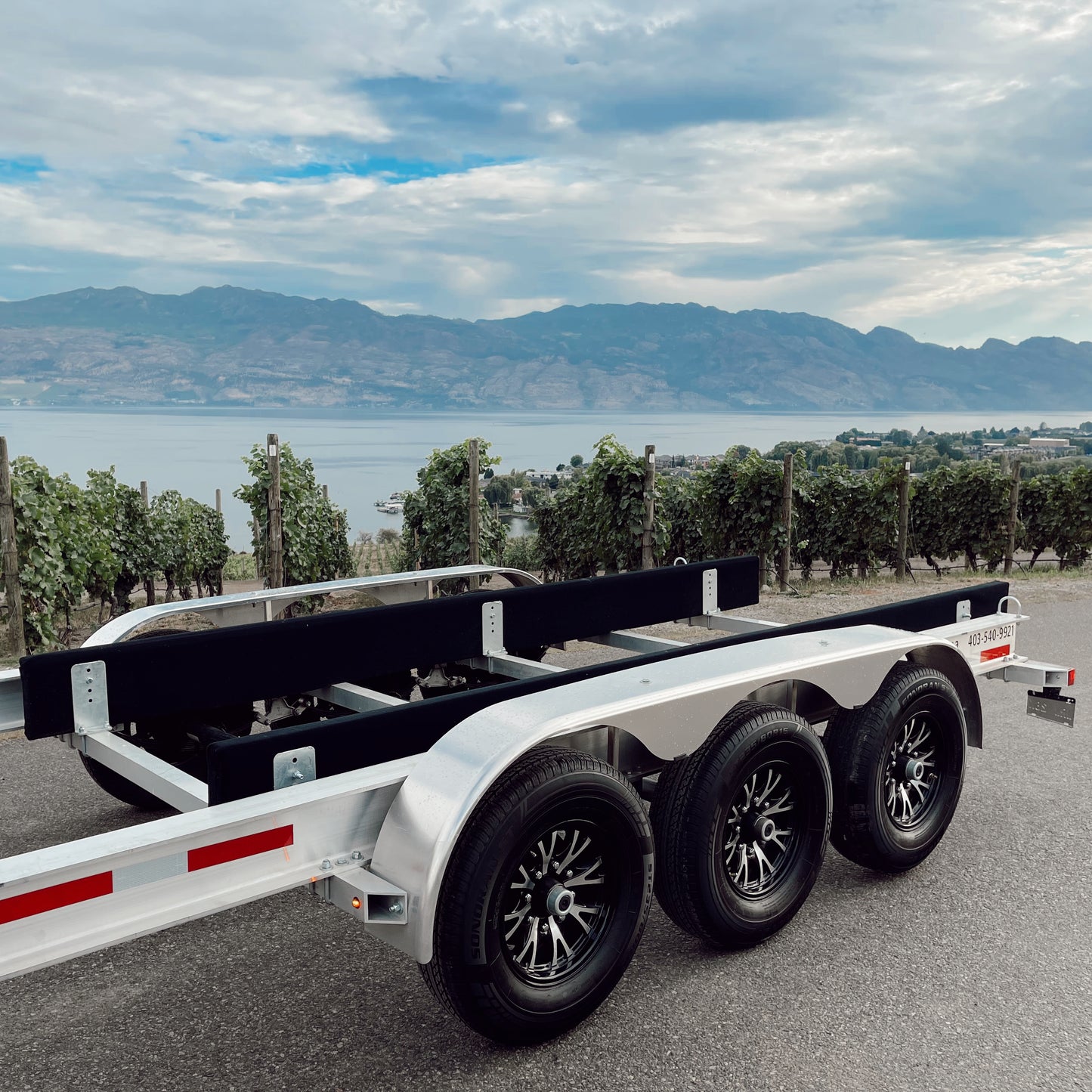 NexNext Boat Trailers Brizo X Side Wheels View